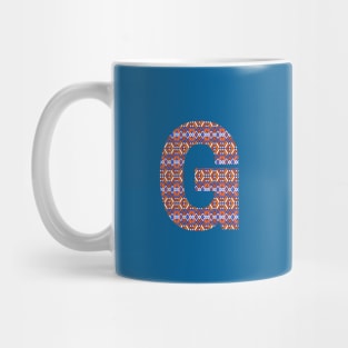 Monogram Letter G- geometric pattern Mug